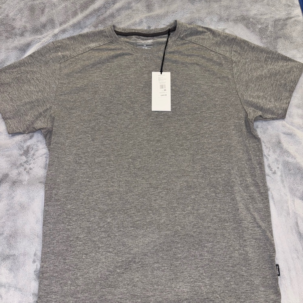 Kenneth Cole Heather Gray Men's Short Sleeve Tee